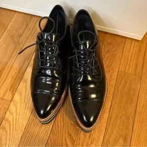 Vince | Shoes | Vince Alanis Black Patent Leather Pointed  display picture 3